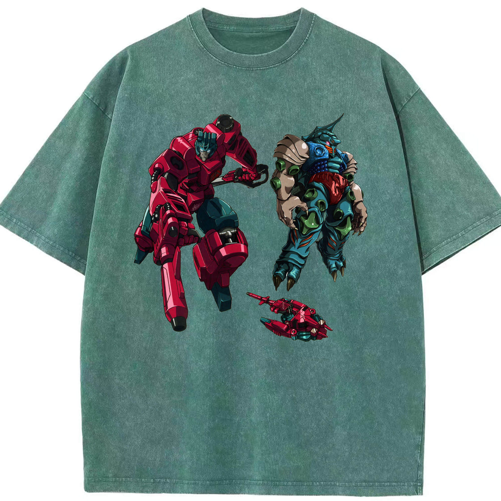 （画像用）  綿100% ヴィンテージ風 半袖Tシャツ（フロントプリント）